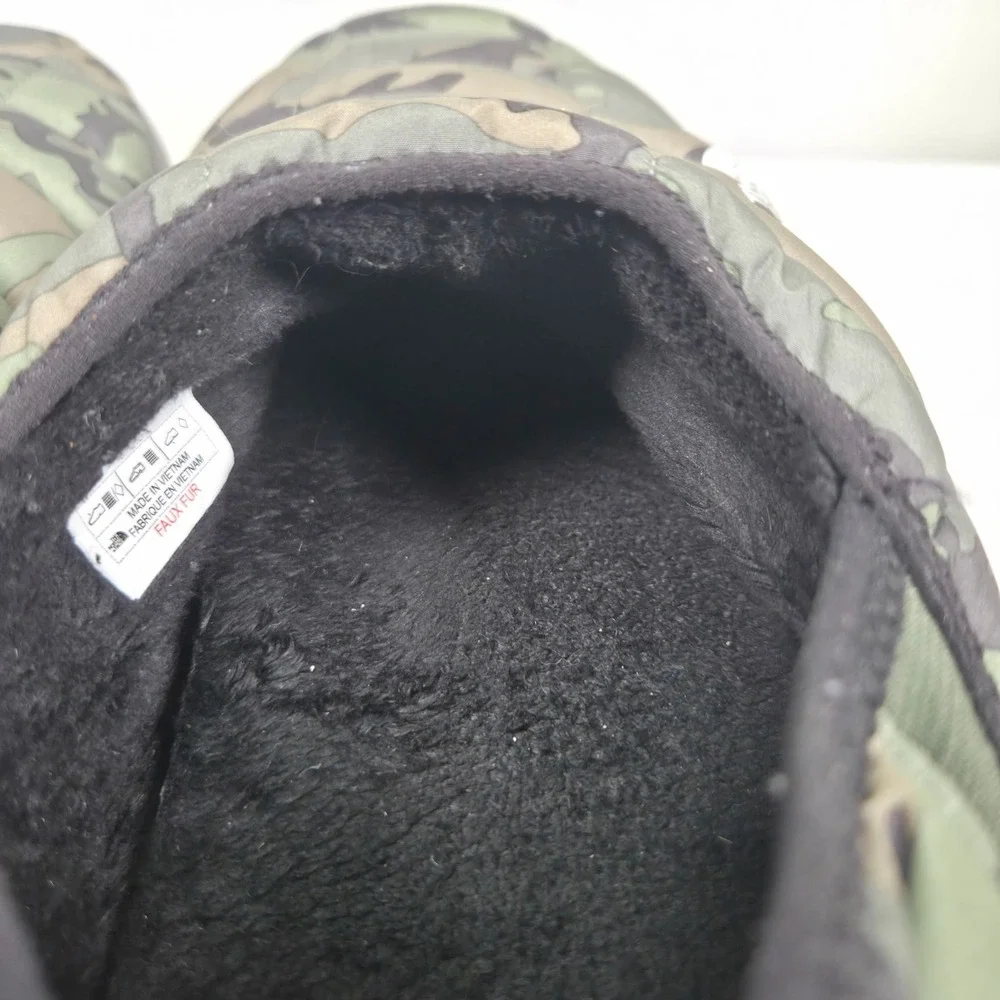 The North Face Thermoball Traction Mule V  Slipper Mens 9 Army Camo Grip Sole